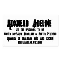Boxhead Adeline Buisness Card business cards