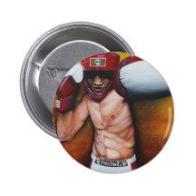 Boxing Art Pinback Button