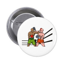 boxing boxer fighter fighting knockout punch pinback buttons