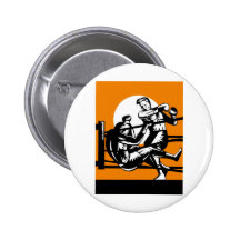 boxing boxer knockout punch pinback buttons