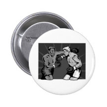 boxing boxer knockout punch pinback buttons