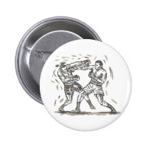 boxing boxer knockout punch pinback buttons