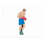 boxing boxer vector graphic postcards
