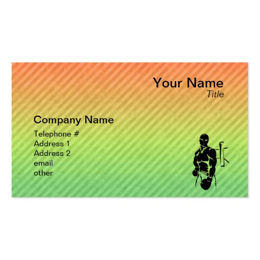 Boxing Business Card (front side)