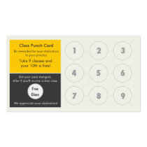 Boxing Business Card loyalty card