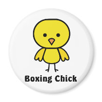 Boxing Chick Gear magnets by Ever_after Boxing Chick Gear magnets