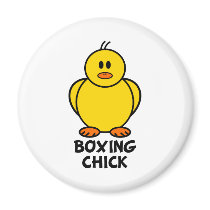 Boxing Chick magnets by chicktshirts8 Boxing Chick magnets