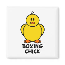 Boxing Chick magnets by chicktshirts8 Boxing Chick magnets