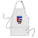 This cute little panda bear is ready for a boxing match! Panda wears boxing gloves before a Cuba flag shield. Great for Cuban boxing fans or boxers!