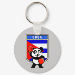 This cute little panda bear is ready for a boxing match! Panda wears boxing gloves before a Cuba flag shield. Great for Cuban boxing fans or boxers!