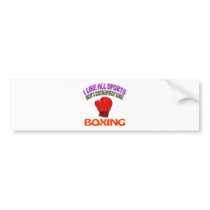 Boxing designs bumper sticker