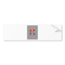 Boxing Glove With Background Pattern Bumper Stickers