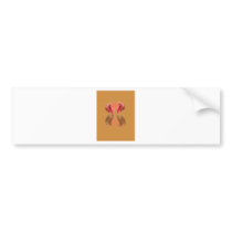 Boxing Glove With Background wood Bumper Sticker