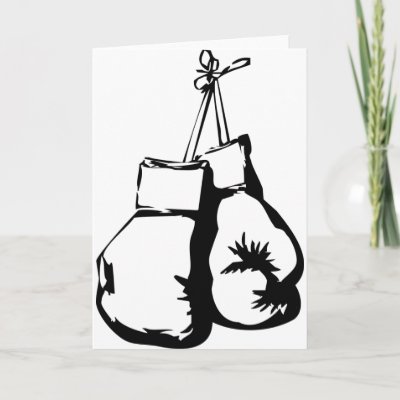 boxing glove tattoo. Boxing Gloves Card by