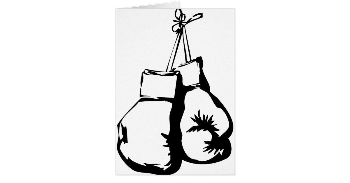 Boxing Gloves Card Zazzle