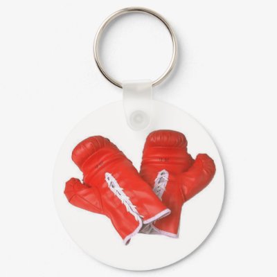 Boxing Gloves Key Chain by claricardoza