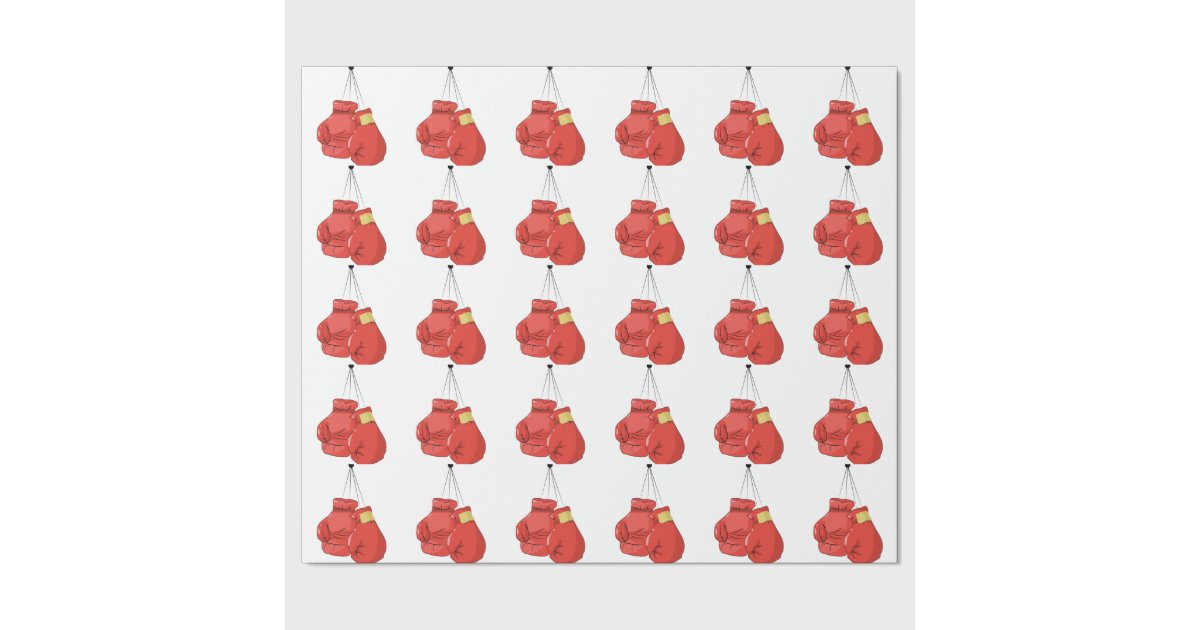 Boxing Gloves Wrapping Paper Zazzle