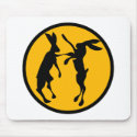 BOXING HARES1 mousepads