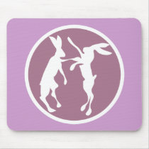 BOXING HARES2 MOUSE MATS