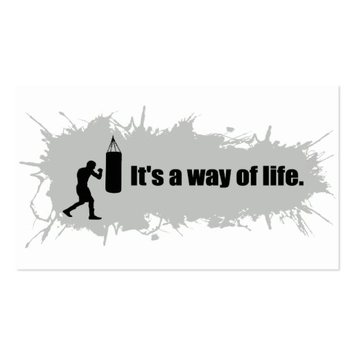 Boxing Is a Way of Life Business Cards