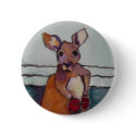 " BOXING KANGAROO," - Button by seapearls " BOXING KANGAROO," - Button