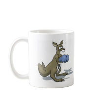 Boxing Kangaroo mugs by sportydesigns Boxing Kangaroo mugs