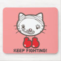 Boxing Kitty mousepads