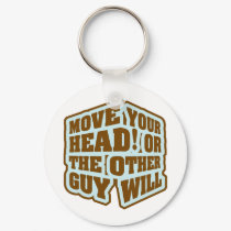 Boxing - Move your head or the other guy will keychains