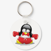 Boxing Penguin keychains