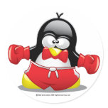 Boxing Penguin Sticker
