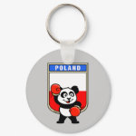 This cute little panda bear is ready for a boxing match! Panda wears boxing gloves before a Poland flag shield. Great for Polish boxing fans or boxers!