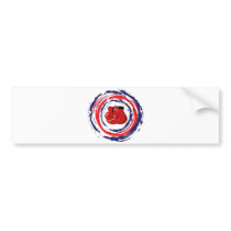 Boxing Red Blue And White Bumper Stickers