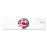 Boxing Red Blue And White Bumper Stickers