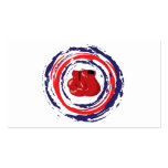 Boxing Red Blue And White Business Card