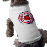 Boxing Red Blue And White Dog Tee