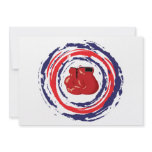 Boxing Red Blue And White invitations