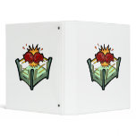 boxing ring and gloves graphic 3 ring binder