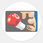 Boxing Round Sticker