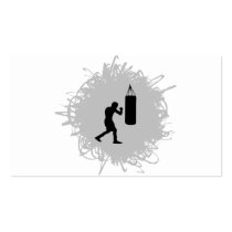 Boxing Scribble Style Business Card
