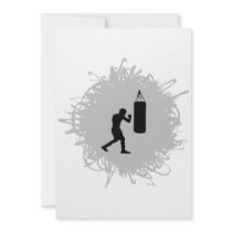 Boxing Scribble Style Personalized Invite