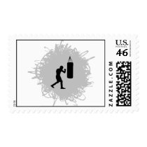 Boxing Scribble Style Stamps