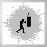 Boxing Scribble Style posters