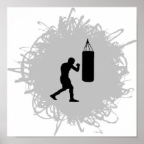 Boxing Scribble Style Posters