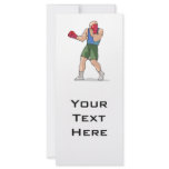 boxing stance boxer graphic custom rack card