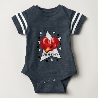 Boxing Star Design Baby One-Piece Bodysuit