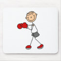 Boxing Stick Figure Mousepad by stick_figures Boxing Stick Figure Mousepad