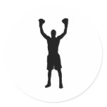 Boxing Round Stickers
