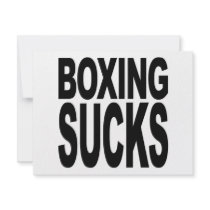 Boxing Sucks invitations by MyShirtSucks Boxing Sucks invitations