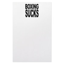 Boxing Sucks stationery