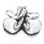 Boxing T-shirts and Gifts. Round Sticker